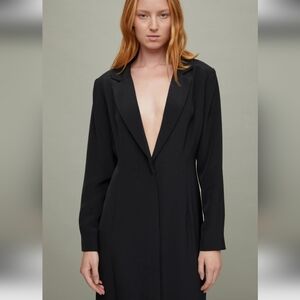 Vintage CAbi Classic Black Long Sleeve Dress/Jacket  SZ S